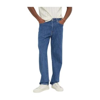 Levi's Heren, Jeans, Blauw, Maat: W32 L32 Katoen