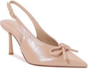 Berness Edda Pointed Toe Slingback Pump in Beige at Nordstrom Rack, Size 8.5