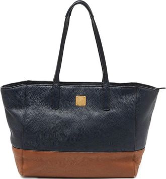 MCM Borsa tote in pelle - Blu
