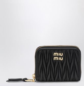 Miu Miu Black matelassé nappa coin purse