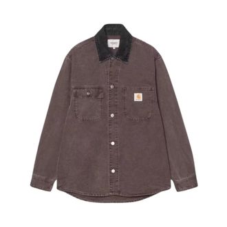 Carhartt Work in Progress Hombre, Camisas, Marr&oacute;n, Talla: L