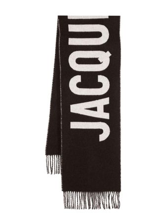 Jacquemus logo wollen sjaal