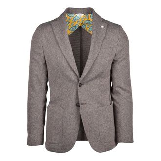 Manuel Ritz Blazers, male, Brown, Size: M Blazer Stondato