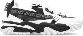 Versace Jeans Couture Sneakers met Gedrukt Logo - Heren - Sneakers - Wit - 39 EU - Schoenen