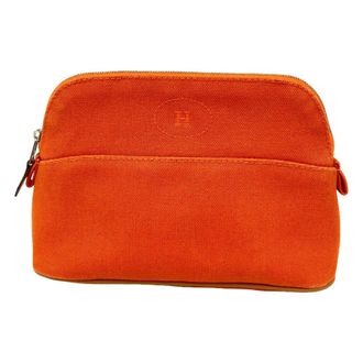 Herm&egrave;s Bolide Orange Pouch (Pre-Owned)