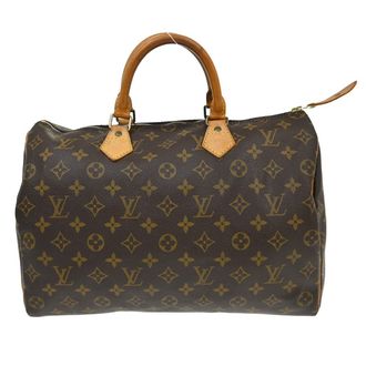 Louis Vuitton Speedy Monogram Canvas Brown Canvas Handbag (Pre-Owned)