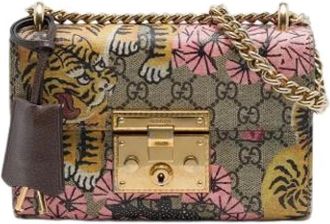 Gucci Pre-owned Canvas gucci-bags - Dames - Vintage Schoudertas - Veelkleurig - ONE Size - Vintage