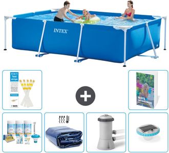 Intex Piscina Con Estructura Rectangular - 300x200x75 Cm - 7-piezas S160