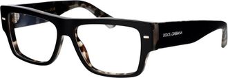 Dolce & Gabbana Vierkant Optisch Montuur - unisex - Brillen - Zwart - 55 MM - Accessoires