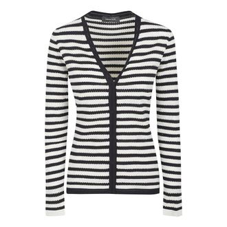 Fabiana Filippi Cardigans, female, Blue, Size: 2XS Slim-fit Cardigan
