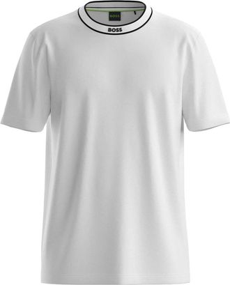 HUGO BOSS Cotton T-shirt With Logo Crew Neck