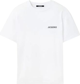 Jacquemus Paris Address T-Shirt (Montaigne White) - Heren - T-shirts - Wit - M - Tops