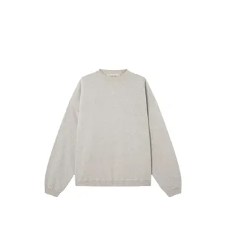 Golden Goose Sweatshirt In Gray Melange Cotton With Logo
