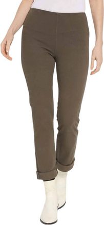 Lyss&eacute; Boyfriend Denim Jeans In Pewter Green