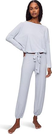 Eberjey Gisele Slouchy Pajama Set Womens Pajama Sets Ice Blue/Ice Blue : LG, Modal/Spandex