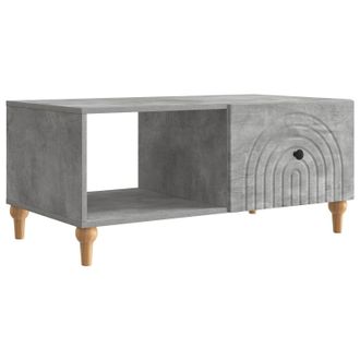 vidaXL Mesa De Caf&eacute; Gris Hormig&oacute;n 90 X 50 X 40 Cm Madera De Ingenier&iacute;a Vidaxl