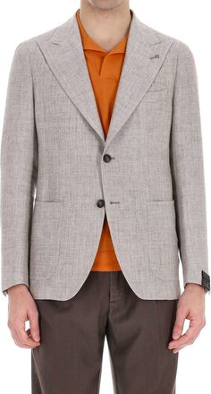 Tagliatore Pino Lerario Line Linen-Wool Knitted Jacket