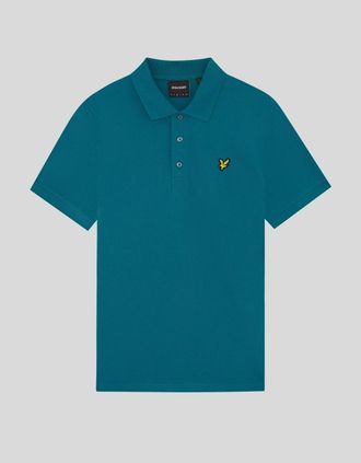 Lyle & Scott Lyle And Scott Mens Cotton Polo Shirt - Blue - Size: 48/Regular