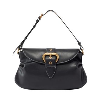 Pinko Shoulder Bags, female, Black, ONE SIZE, Jolene Shoulder Bag with Crystal Details