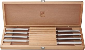 Zwilling 8-pc 4.5 Stainless Steel Steak Knife Set with 16.5 x 6 Case