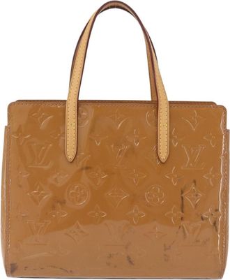 Louis Vuitton Catalina Monogram Vernis Brown Patent_Leather Handbag (Pre-Owned)