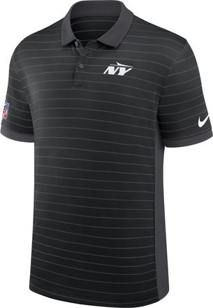 Nike New York Jets Sideline Victory Stripe Nike Mens Dri-FIT NFL Polo in Black | 03BG166N72-RPE