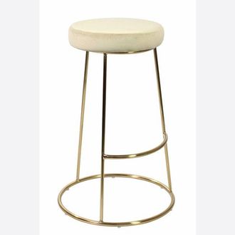 Netfurniture Ofter Bar Stool Champagne (PK 2) in Cream