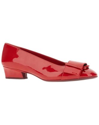 Ferragamo Lipstick Leather Pump