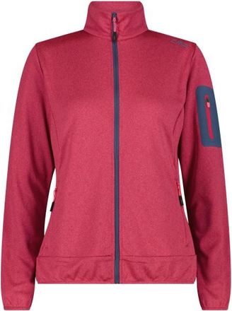 F.lli Campagnolo Jacket Jacquard Double Knitted Fleecejacke f&uuml;r Damen | rot