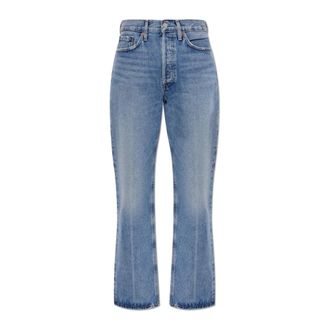A Gold E Straight Jeans, female, Blue, Size: W23 Lana Jean Jeans