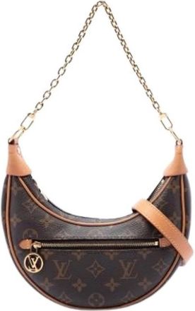 Louis Vuitton Pre-owned The Loop Shoulder Bag - Dames - Vintage Schoudertas - Bruin - ONE Size - Leer - Vintage