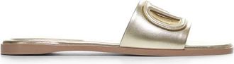 Valentino Garavani Laminated Leather VLogo Slip-On Schoenen - Dames - Sandalen - Geel - 36 1/2 EU - Leer - Schoenen