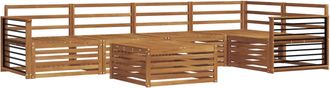 vidaXL Conjunto De Sof&aacute;s De Exterior 6 Uds. Natural Vidaxl