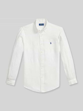 Polo Ralph Lauren Regular Fit Freizeithemd aus reinem Leinen in Weiss, Gr&ouml;&szlig;e XXL