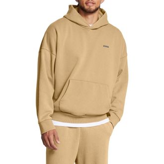 Under Armour Icon Heavyweight Fleece Pullolver Hoodie in Camel at Nordstrom, Size Xx-Large