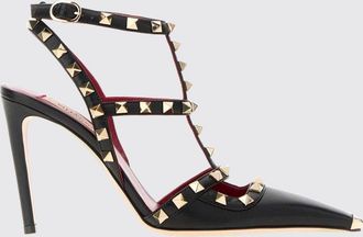 Valentino Garavani D&eacute;collet&eacute; slingback Rockstud in pelle con borchie e tacco alto