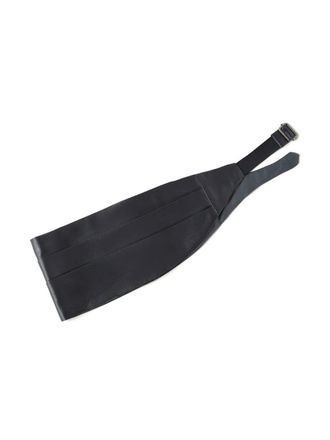Brunello Cucinelli Pleated Silk-Cotton Blend Cummerbund - Gray