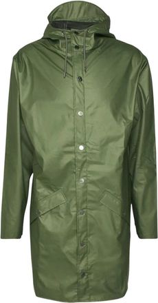 Rains Fishtail Parka - Heren - Parka Jassen - Groen - XL - Leer - Jassen