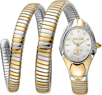 Just Cavalli Womens Snake 316L Stainless Steel Watch - Silver & Gold - One Size