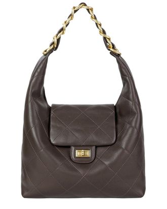 Tiffany & Fred Quilted Leather Hobo Bag