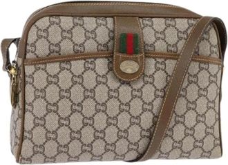 Gucci Pre-owned Plastic Cross Body Tas - Dames - Vintage Schoudertas - Beige - ONE Size - Vintage