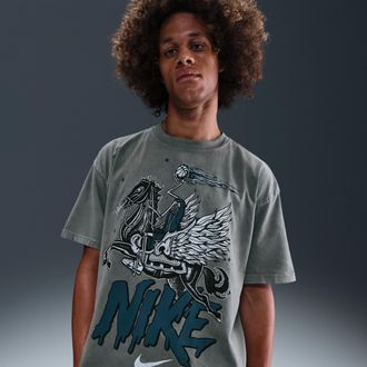 Nike Mens Max90 Basketball T-Shirt in Grey | HF6199-030