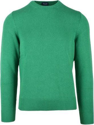 Drumohr Crew Neck Cashmere Sweater - Green
