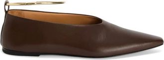 Jil Sander Ring Ballerina - female - Jil Sander - Ballerina Shoes - Brown - 3 UK - Shoes
