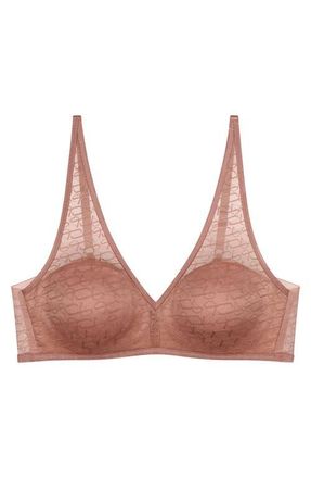 Triumph Signature Sheer Wireless Bra in Toasted Almond at Nordstrom, Size 36B