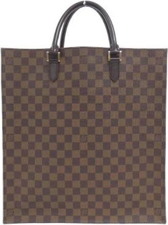Louis Vuitton Pre-owned Damier Coated Canvas Tote Bag - Heren - Vintage Shopper - Bruin - ONE Size - Vintage