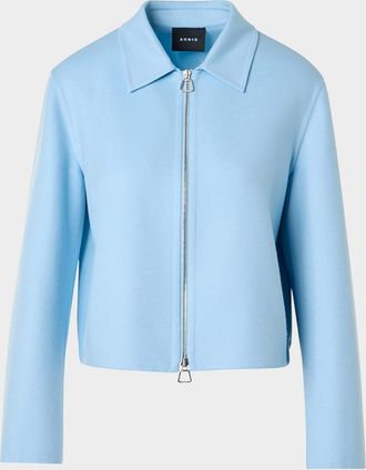 Akris Harmony Cashmere Short Zip Jacket