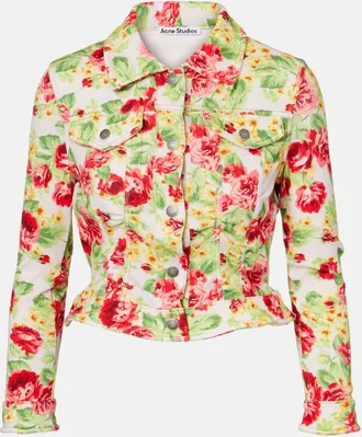 Acne Studios Ojalva floral denim jacket