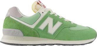New Balance Su&egrave;de en stoffen vetersneakers - Heren - Sneakers - Groen - 37 1/2 EU - Su&egrave;de - Schoenen