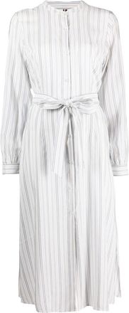 Tommy Hilfiger striped belted dress - women - Viscose - 36 - White